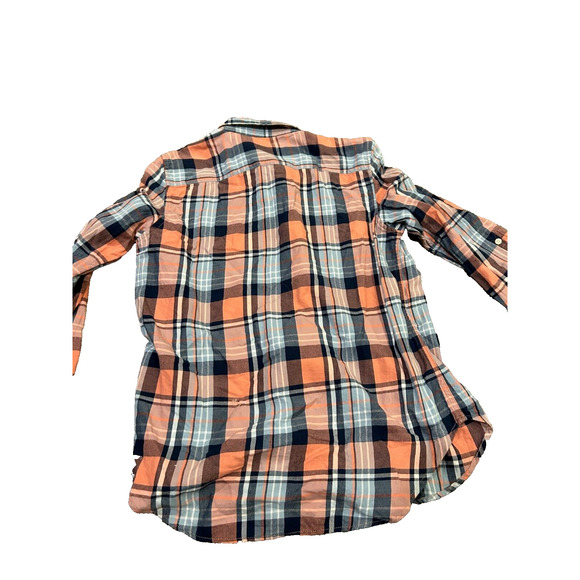 Ralph Lauren Women's Multicolor Plaid Roll Tab Sleeve Button Up Shirt Size M - Picture 3 of 4